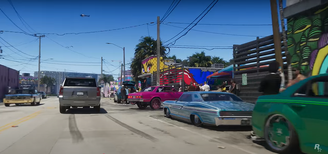 GTA 6 carros andando pela cidade