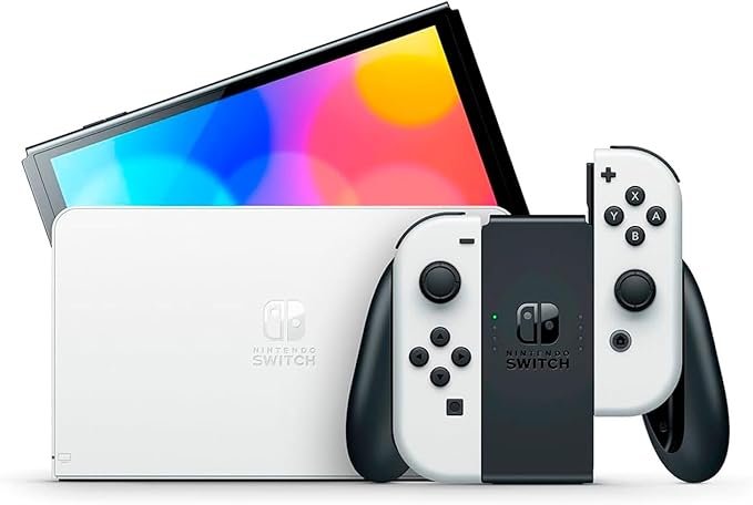 Nintendo Switch OLED Branco com Mario Kart 8 Deluxe: Diversão Sem Limites